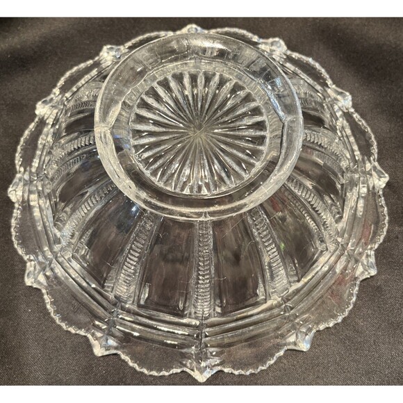 Antique Paris Bryce Higbee And Company Early American, Pattern Glass Bowl - Picture 8 of 11